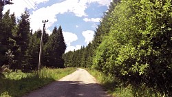 Bilder aus der Strecke Aus Nová Bystřice durch Österreich und ausgestorbene Dörfer