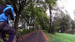 Фото с дорожки Градец Кралове – Кукс, велодорожка вдоль реки Эльбы