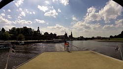 Picture from track Along the river Elbe from Dresden on a wheeled steamboat