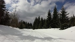 Obrázek z trasy Na běžkách z Pece Na Rozcestí, Rennerovky, Pražskou a zpět do Pece