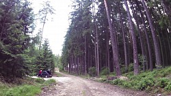 Obrázek z trasy Alternativní cesta na cyklotrase Za poznáním historie 20. století a přírodními krásami Slavonicka.