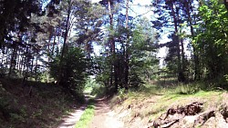 Obrázek z trasy Alternativní cesta na cyklotrase Za poznáním historie 20. století a přírodními krásami Slavonicka.