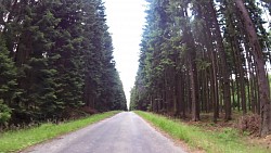 Bilder aus der Strecke Aus Nová Bystřice durch Österreich und ausgestorbene Dörfer