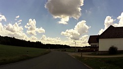 Bilder aus der Strecke Aus Nová Bystřice durch Österreich und ausgestorbene Dörfer