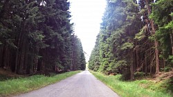 Bilder aus der Strecke Aus Nová Bystřice durch Österreich und ausgestorbene Dörfer