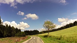 Obrázek z trasy Českou Kanadou z Nové Bystřice na hrad Landštejn