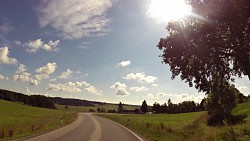 Bilder aus der Strecke Česká Kanada-aus Nová Bystřice zur Burg Landštejn