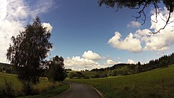 Bilder aus der Strecke Česká Kanada-aus Nová Bystřice zur Burg Landštejn