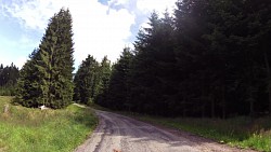 Obrázek z trasy Českou Kanadou z Nové Bystřice na hrad Landštejn