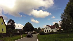 Obrázek z trasy Českou Kanadou z Nové Bystřice na hrad Landštejn