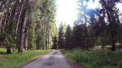 Obrázek z trasy Českou Kanadou z Nové Bystřice na hrad Landštejn