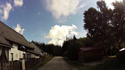 Obrázek z trasy Českou Kanadou z Nové Bystřice na hrad Landštejn