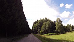 Obrázek z trasy Českou Kanadou z Nové Bystřice na hrad Landštejn