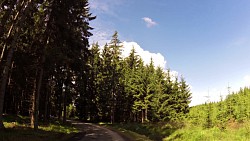 Obrázek z trasy Českou Kanadou z Nové Bystřice na hrad Landštejn