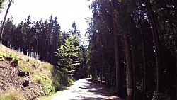 Bilder aus der Strecke Česká Kanada-aus Nová Bystřice zur Burg Landštejn