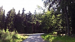 Bilder aus der Strecke Česká Kanada-aus Nová Bystřice zur Burg Landštejn