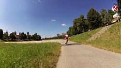 Obrázek z trasy České Budějovice - Hluboká nad Vltavou - cyklostezka po pravém břehu Vltavy