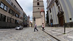 Imagen de ruta Video del paseo por el centro de la ciudad České Budějovice