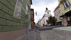 Imagen de ruta Video del paseo por el centro de la ciudad České Budějovice