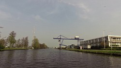 Bilder aus der Strecke Leiden - Haarlem, Route des Schiffes