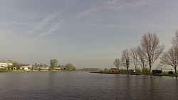 Bilder aus der Strecke Leiden - Haarlem, Route des Schiffes