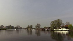 Bilder aus der Strecke Leiden - Haarlem, Route des Schiffes