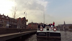 Bilder aus der Strecke Leiden - Haarlem, Route des Schiffes