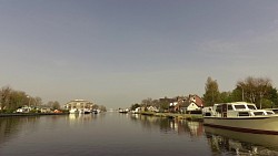 Bilder aus der Strecke Leiden - Haarlem, Route des Schiffes