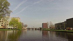 Bilder aus der Strecke Leiden - Haarlem, Route des Schiffes