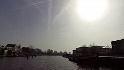 Bilder aus der Strecke Leiden - Haarlem, Route des Schiffes