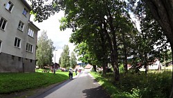 Obrázek z trasy Z penzionu U Méďů přes Horní Planou podél lipna na Novou Pec a zpět
