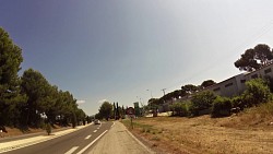 Obrázek z trasy Hyeres a okolí z kempu Les Palmiers