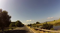 Obrázek z trasy Hyeres a okolí z kempu Les Palmiers