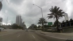 Obrázek z trasy Po A1A z Dania Beach na Miami Beach a zpět