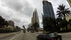 Obrázek z trasy Po A1A z Dania Beach na Miami Beach a zpět