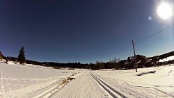 Obrázek z trasy Z Kvildy na běžkách přes prameny Vltavy, Modravu a Horskou Kvildu zpět na Kvildu.