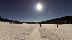 Obrázek z trasy Z Kvildy na běžkách přes prameny Vltavy, Modravu a Horskou Kvildu zpět na Kvildu.