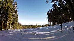 Bilder aus der Strecke Auf den Langlaufskis von Kvilda aus über die Moldauquellen, über Modrava und Horská  Kvilda zu Kvilda zurück