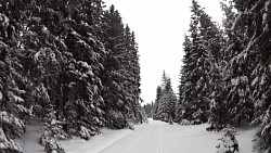 Bilder aus der Strecke Auf den Langlaufskis von Kvilda aus über die Moldauquellen, über Modrava und Horská  Kvilda zu Kvilda zurück