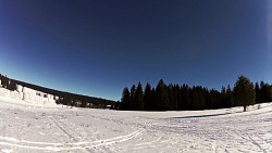 Obrázek z trasy Z Kvildy na běžkách přes prameny Vltavy, Modravu a Horskou Kvildu zpět na Kvildu.