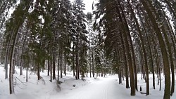 Bilder aus der Strecke Auf den Langlaufskis von Kvilda aus über die Moldauquellen, über Modrava und Horská  Kvilda zu Kvilda zurück