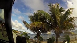Picture from track Beaches West Bay - port for cruise ships, Honduras, Roatan