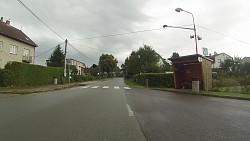 Picture from track From Police nad Metují dense forrest and sandstone rocks