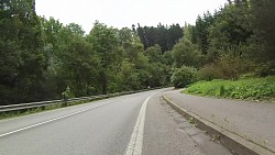 Picture from track From Police nad Metují dense forrest and sandstone rocks