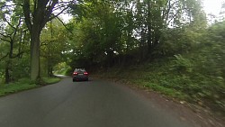 Picture from track From Police nad Metují dense forrest and sandstone rocks