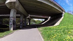 Picture from track 4600 steps for health along the banks of the Jihlava river