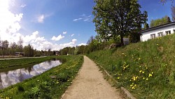 Picture from track 4600 steps for health along the banks of the Jihlava river