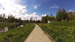 Picture from track 4600 steps for health along the banks of the Jihlava river