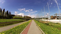 Picture from track 4600 steps for health along the banks of the Jihlava river