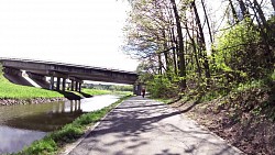 Picture from track 4600 steps for health along the banks of the Jihlava river